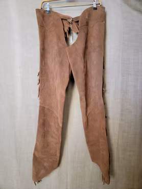 Mockachaps med dropp stl M, lårvidd 58 cm innerben längd 79 cm