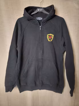 Hoodie stl M i svart Kungsbacka ridklubb