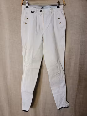 Ridbyxa helskodda med mocka stl 36 i vitt från Kyra K