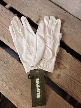 Handskar vita stl M från Roping