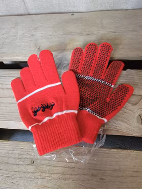 Fingervantar större barn i rött från Equipage. Nya