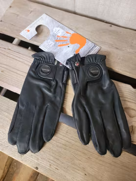 Skinnhandskar svarta stl 9,5 dam från Schmidt. Nya