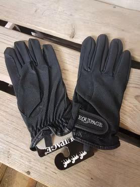 Tunna handskar i svart stl XL från Equipage. Nya