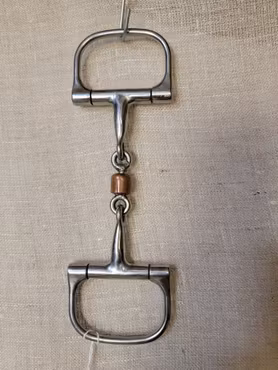 D-ringsbett 3-delat med kopparrulle 12,5 cm