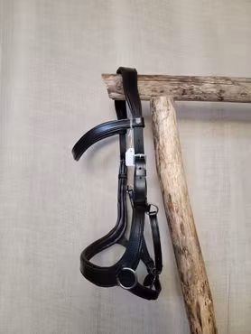 Sidepullträns stl cob i svart med silverspännen från Fairfeild. Nytt