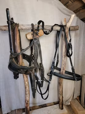 Loksele stl full.  Hela lokans höjd 78 cm inkl. nyare baksele och reptömmar