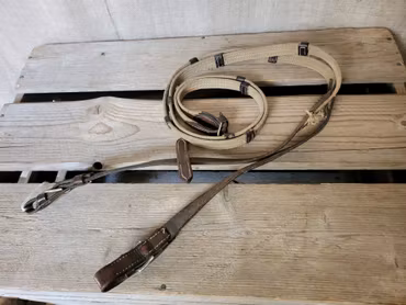 Vävribbstyglar bruna stl ponny med silverspännen
