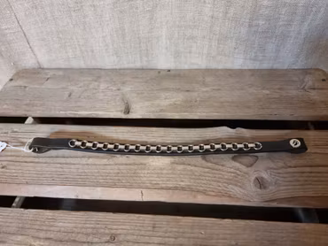 Pannband mörkbrunt med silver stl ponny från Fairfeild