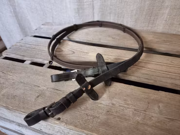 Vävribbstyglar bruna stl shettis