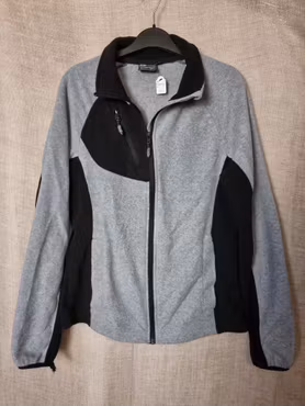 Fleecetröja stl M från Bluewear i grått och svart