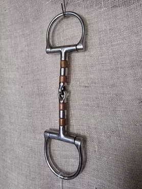 D-ringsbett 2-delat 12,5 cm med kopparrullar