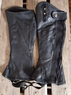 Skinnchaps stl XS i svart