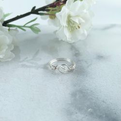 Bergkristall Ring Handgjord