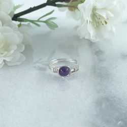 Ametist Ring Handgjord