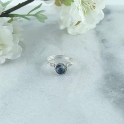 Sodalit Ring Handgjord