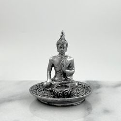 Rökelsehållare Buddha Silver