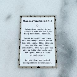 Dalmatin Jaspis No Worry Hjärta