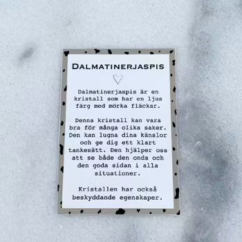 Dalmatin Jaspis No Worry Hjärta