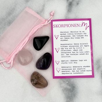 Kristall-kit Skorpionen Stjärntecken