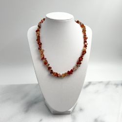 Karneol-chips Halsband