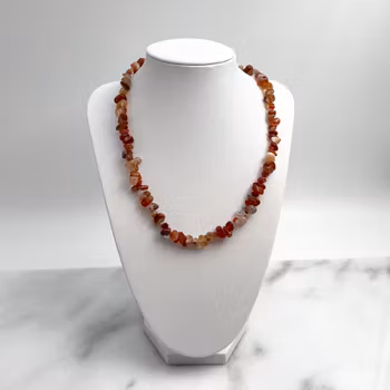 Karneol-chips Halsband