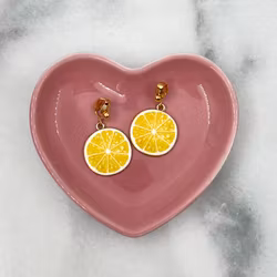 Citron Clip-on Örhängen