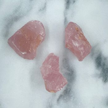 Rå Rosenkvarts XL