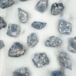 Rå Blå Kalcit