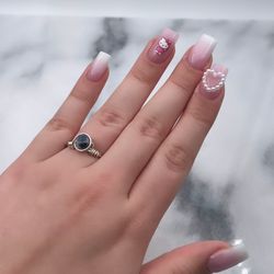 Sodalit Ring Handgjord