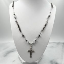 Handgjort Halsband Kors