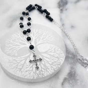 Pärl Halsband Kors