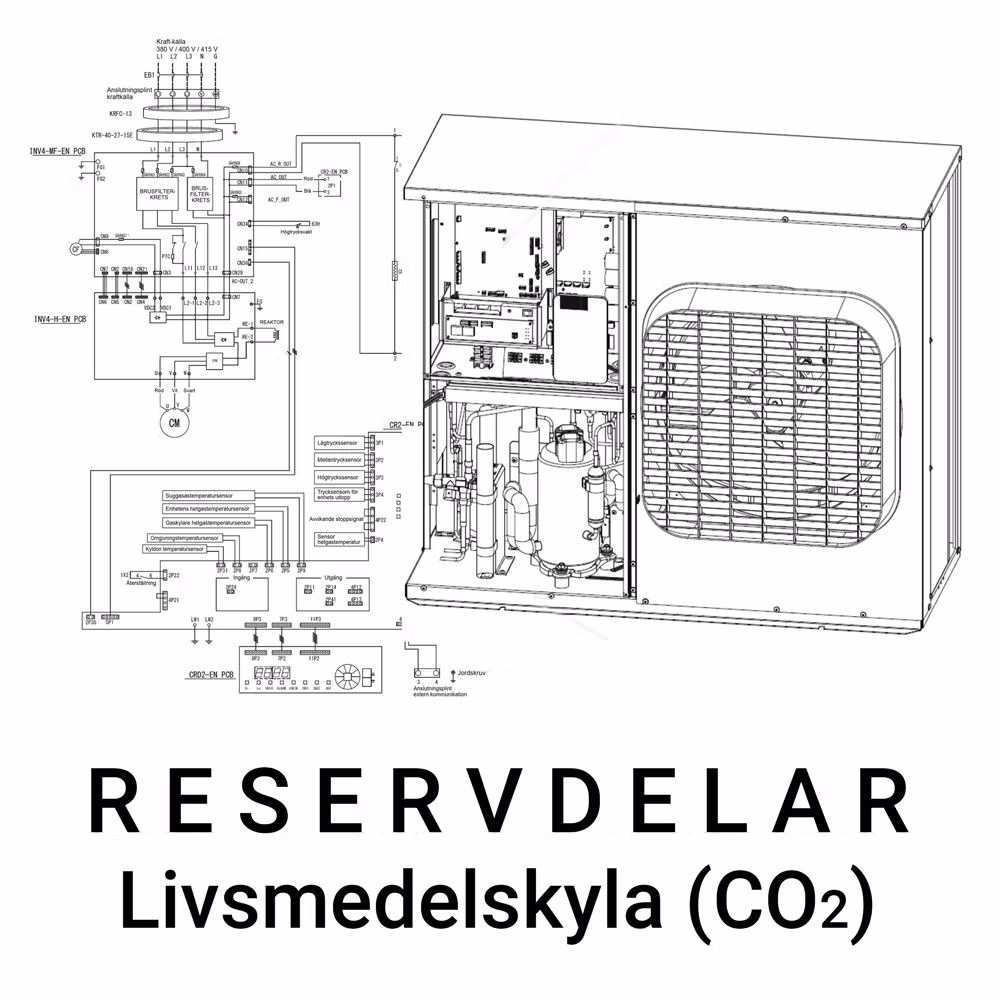 Reservdelslista Livsmedelskyla (CO2)