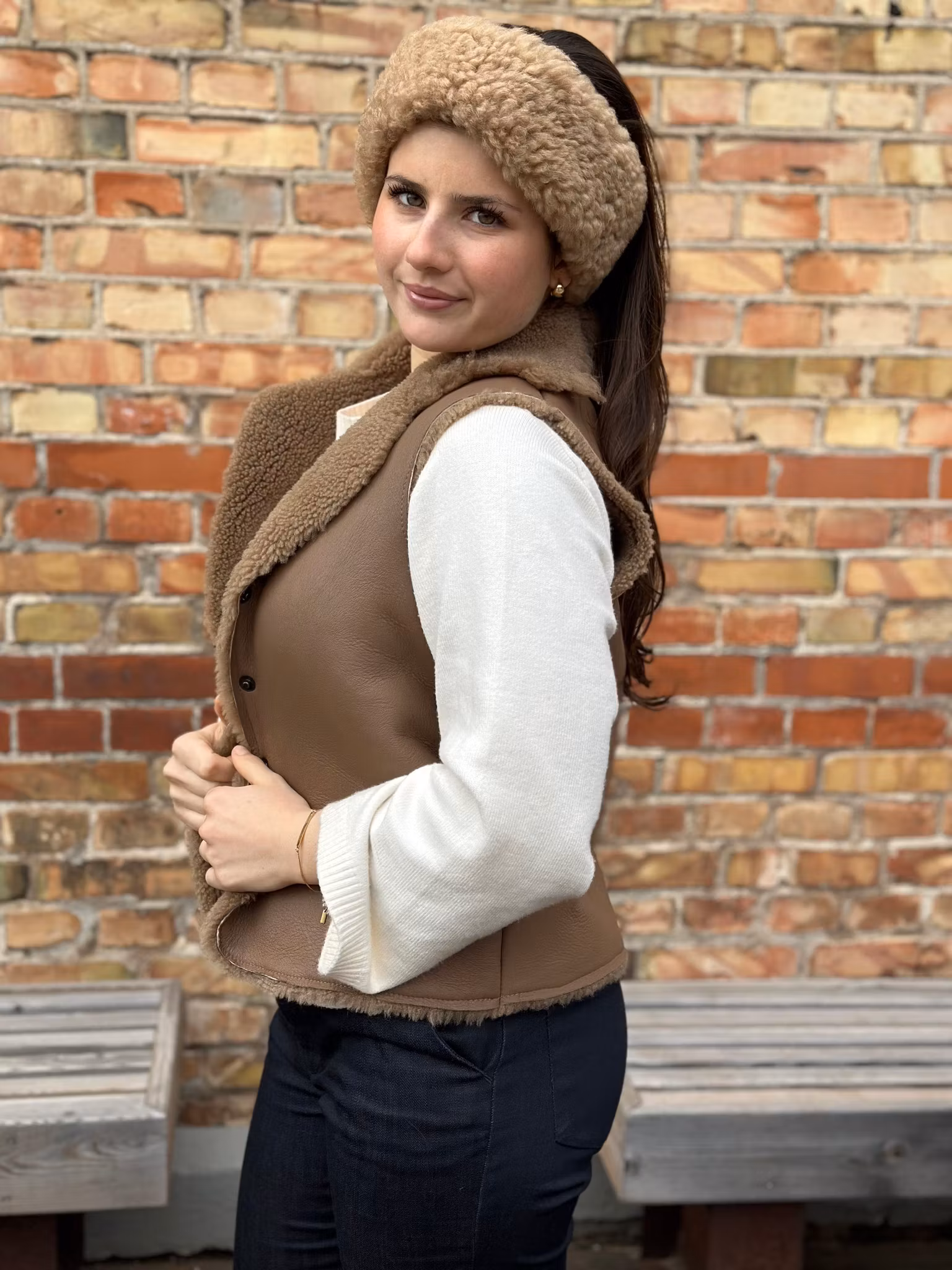 Sheepskin vest 