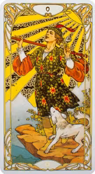 Golden Art Nouveau Tarot EX253 (Engelsk)