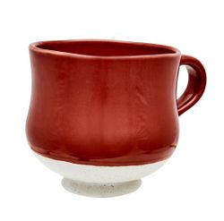 LEO kopp M Röd/vit Ø10xH10 cm 2-pack