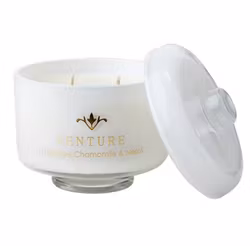 VENTURE Doftljus Lavender, chamomile & neroli, Vit Ø10xH11 cm ~24 h