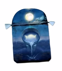 Tarotpåse Printed satin "Silver Witchcraft"