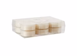 SPA Värmeljus med doft, 12-pack Evergreen & suede, Vit Ø5,5xH2 cm ~7,5 h