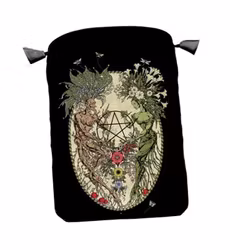 Tarotpåse i satin Magickal Botanical
