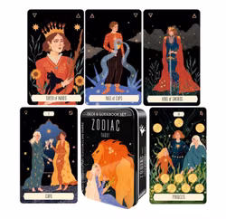Zodiac tarot in a tin