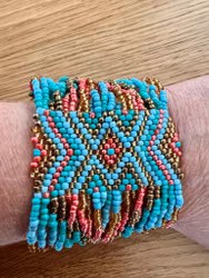 ICON Armband Miyukipärlor - Blå mix