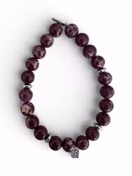 ICON Armband Jaspis elastiskt, längd 18 cm