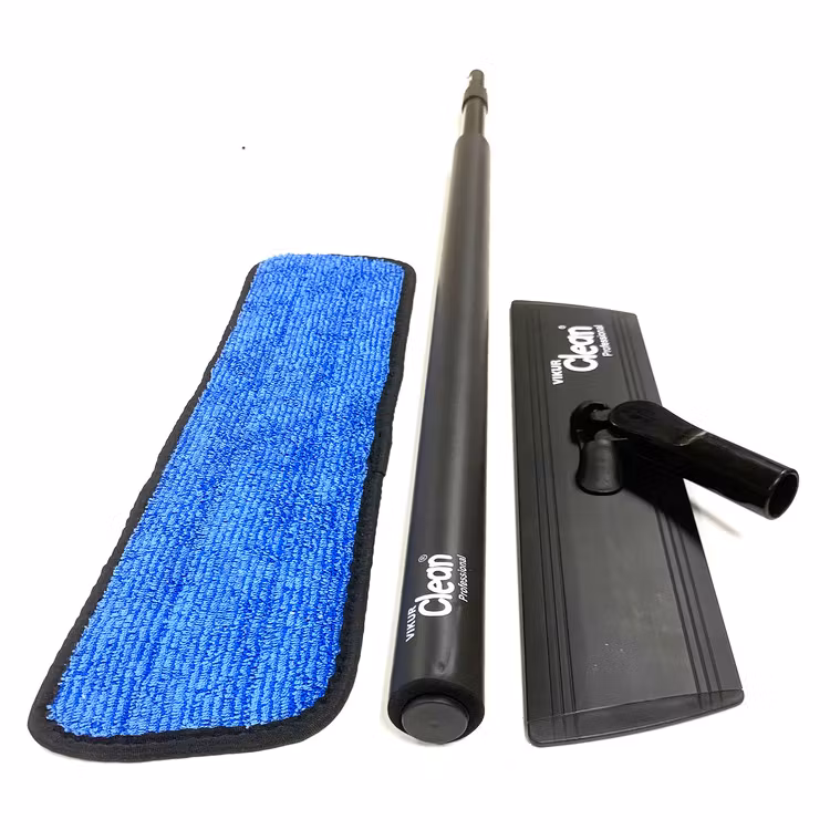 Moppset svart med blå mopp 60 cm