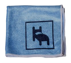 Mikrofiberduk T2 Sängsymbol 30x30 cm Blå