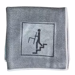 Mikrofiberduk T2 Flyttstädsymbol 30x30 cm Grå