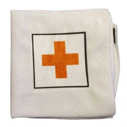 Mikrofiberduk T2 Sjukhussymbol 30x30 cm Vit