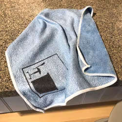 Mikrofiberduk T2 Skrivbordssymbol 30x30 cm Blå