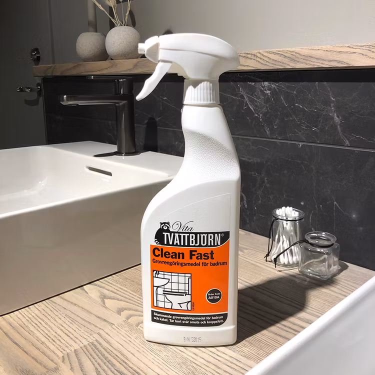 Toalettrengöring Clean Fast vita tvättbjörn  0,75 l