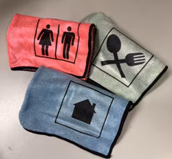 Mikrofiberduk 3-pack wc-kök-hus