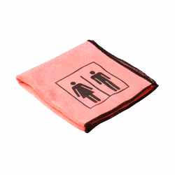 Mikrofiberduk T2 WC-Symbol 30x30 cm Röd